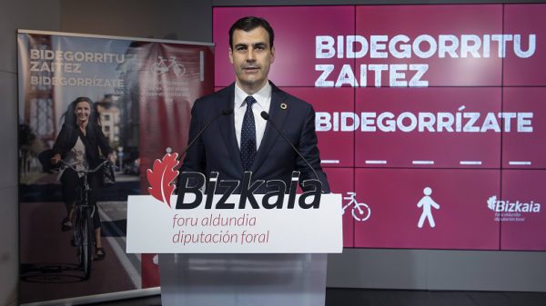 La Diputación de Bizkaia presenta una campaña para promocionar el uso de la red de bidegorris